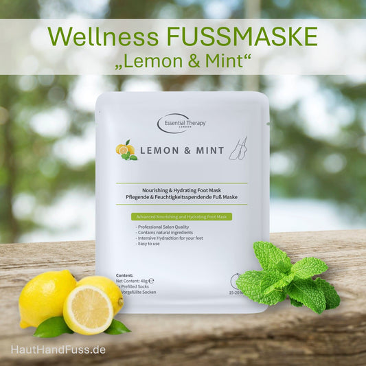 Wellness-Fußmaske Lemon & Mint bei HautHandFuss.de