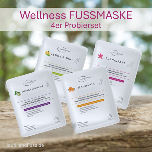 Wellness-Fußmasken 4er Probierset bei HautHandFuss.de