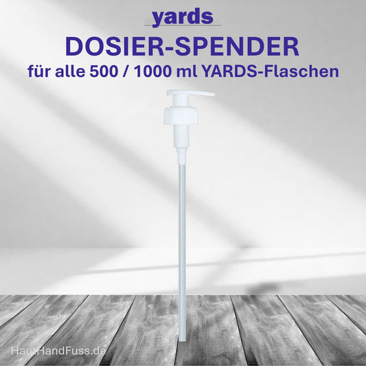 YARDS Dosierspender Pumpspender für alle 500/1000 ml Flaschen bei HautHandFuss.de