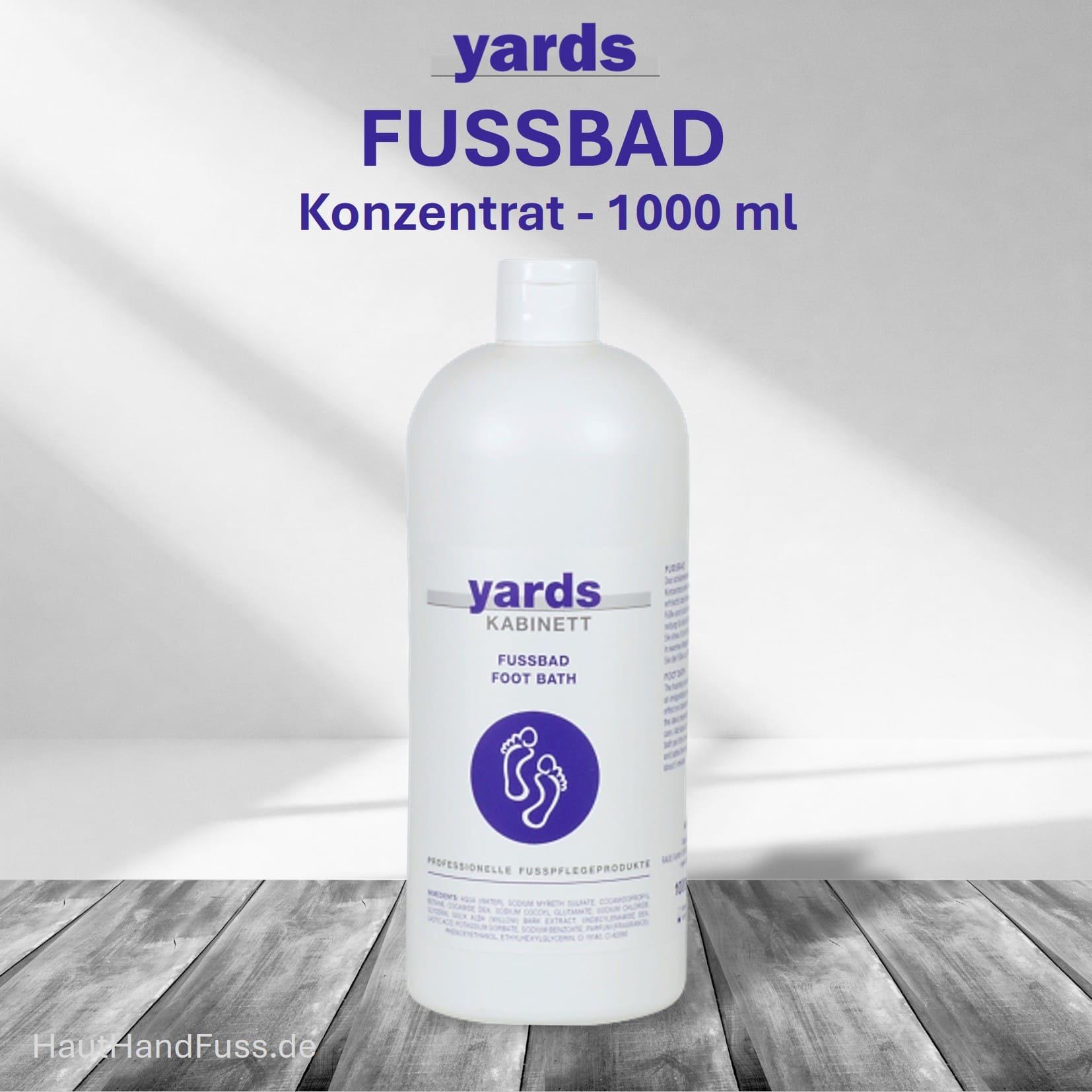 YARDS FUSSBAD Konzentrat 1000 ml belebt müde Füße von HautHandFuss.de