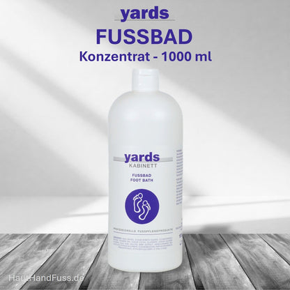 YARDS FUSSBAD Konzentrat 1000 ml belebt müde Füße von HautHandFuss.de