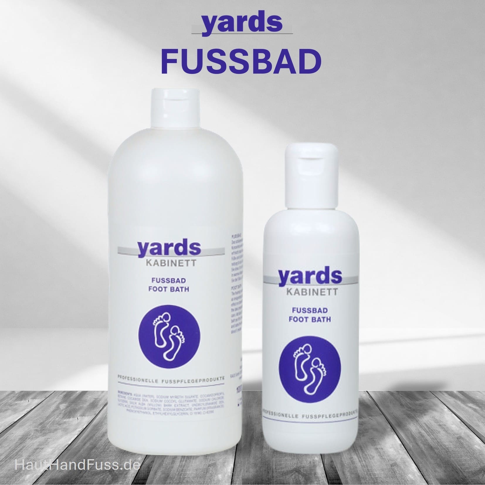 YARDS FUSSBAD Konzentrat belebt müde Füße von HautHandFuss.de