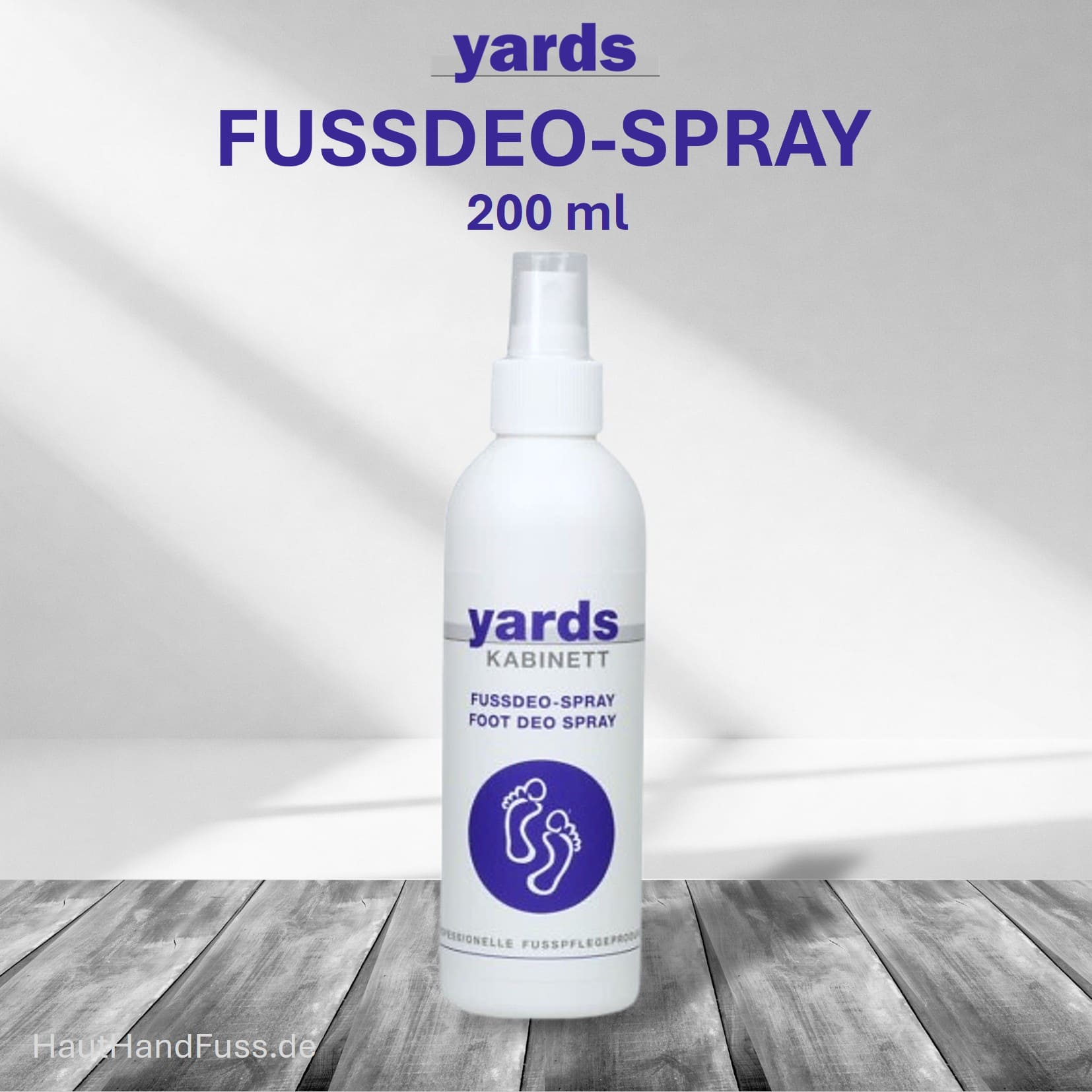 YARDS FUSSDEO-SPRAY 200 ml bei Fußgeruch und Schwitzfüßen bei HautHandFuss.de