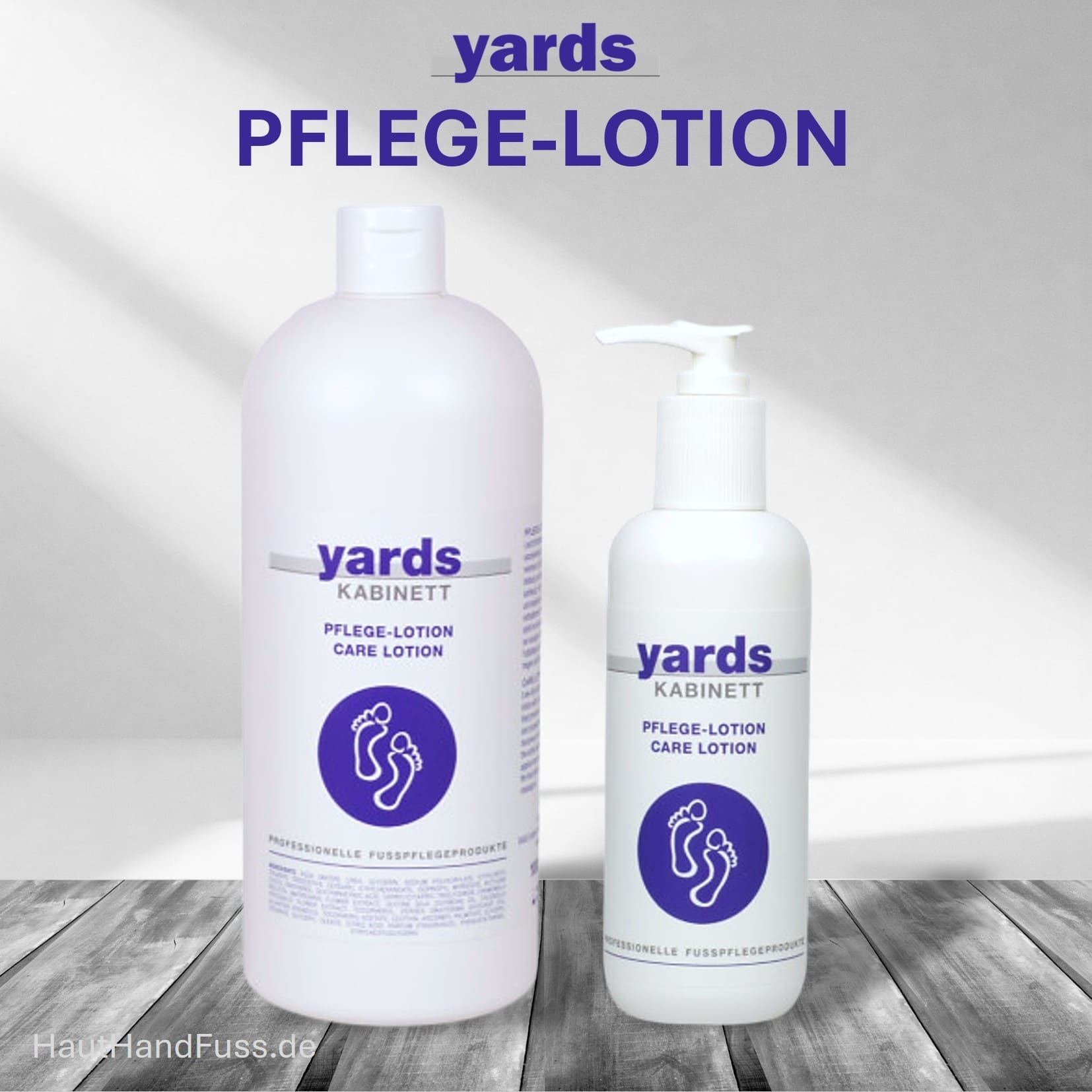 Yards Pflege Lotion für schnell einziehende tägliche Fußpflege bei HautHandFuss.de