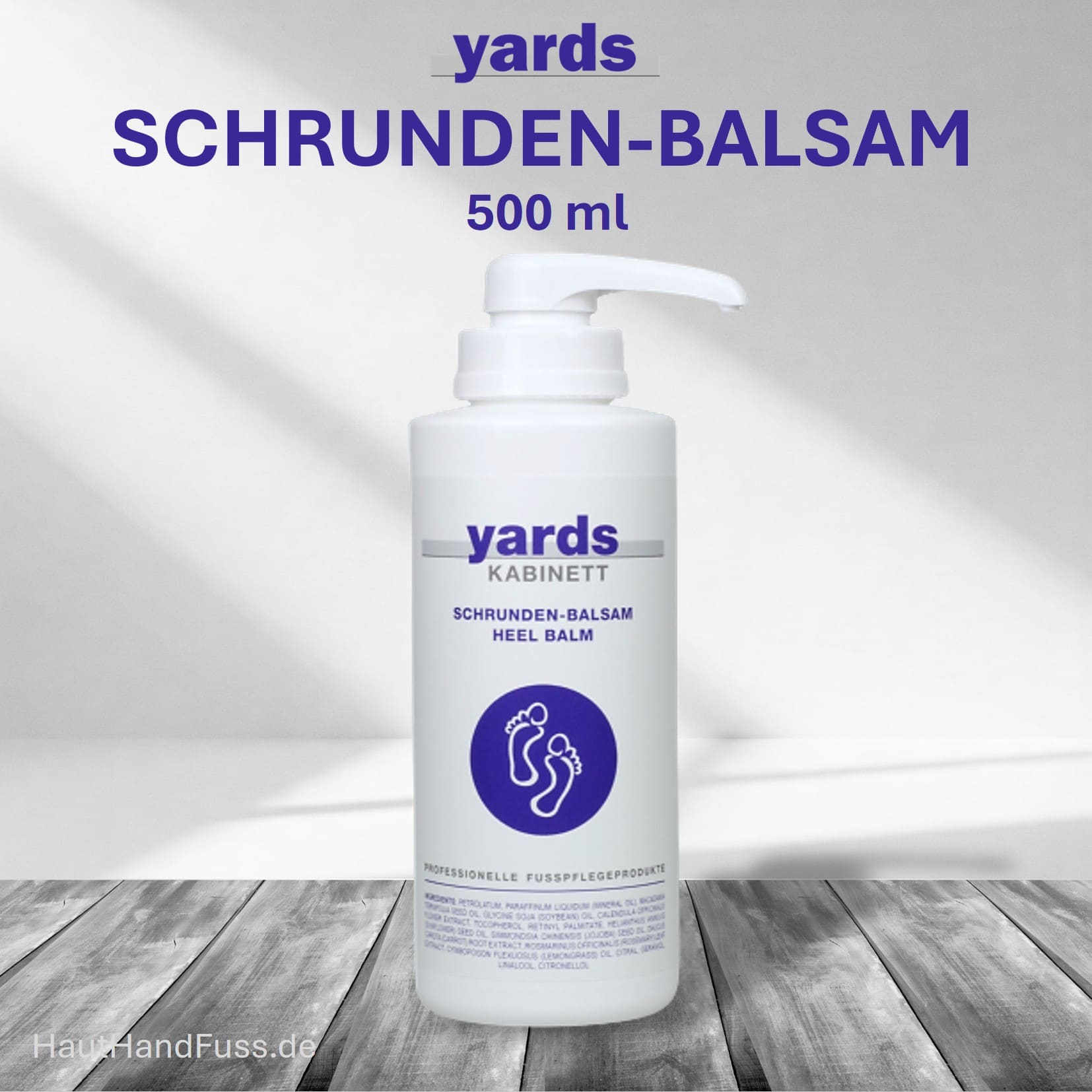 YARDS Schrunden-Balsam 500 ml bei rissiger Hornhaut bei HautHandFuss.de