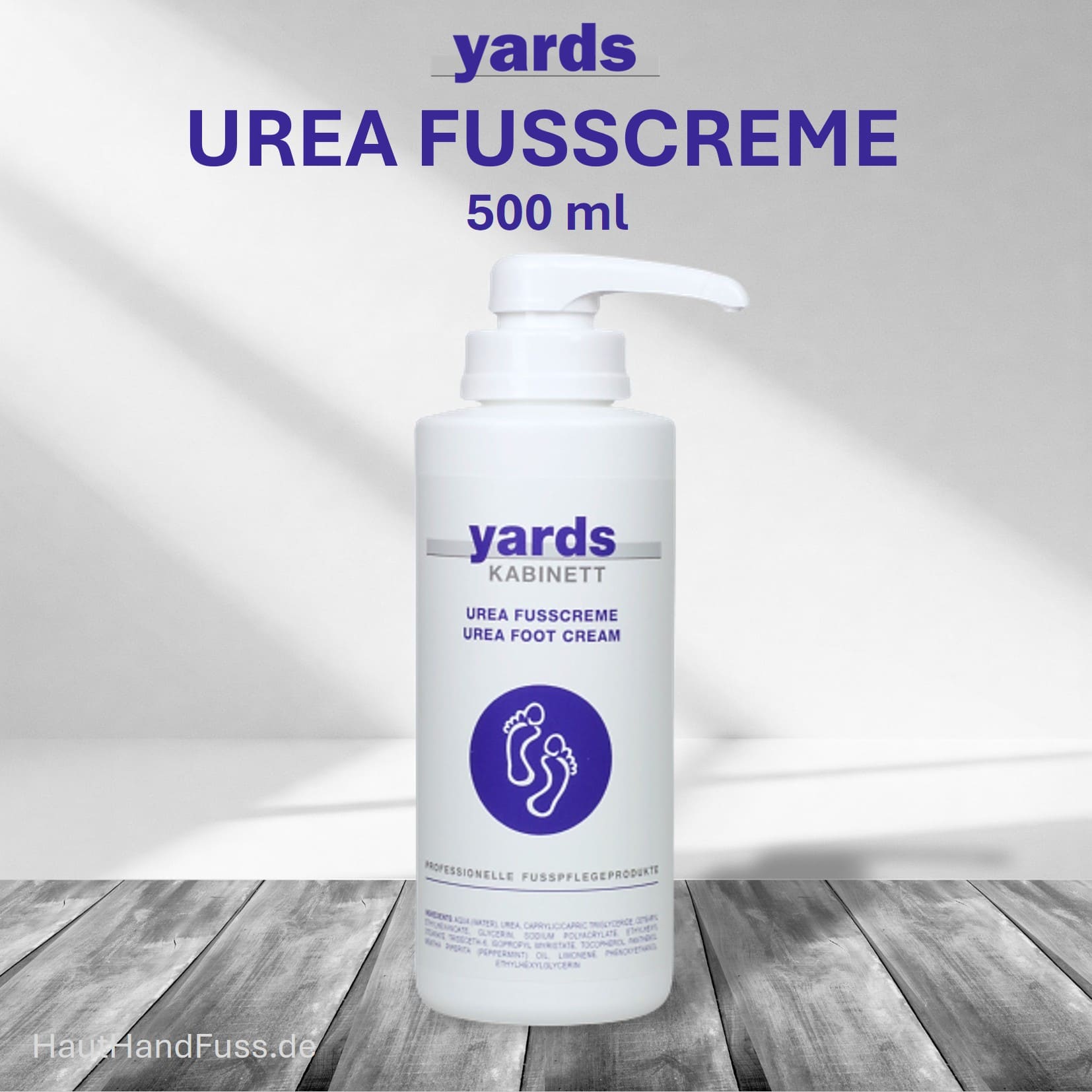yards UREA FUSSCREME 500 ml diabetikergeeignet bei HautHandFuss.de
