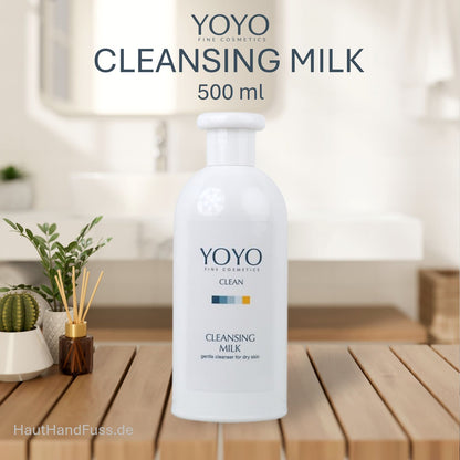YOYO Cleansing Milk 500 ml Gesichtsreinigungs-Milch für sensible Haut bei HautHandFuss.de